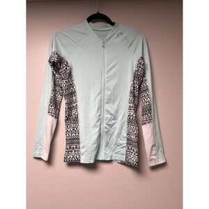 Rip curl UV Rash‎ Guard Teal Women's Size L